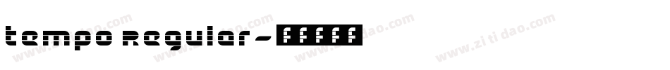 Tempo Regular字体转换